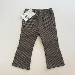 Zara Kids Plaid Pants - Black and Brown